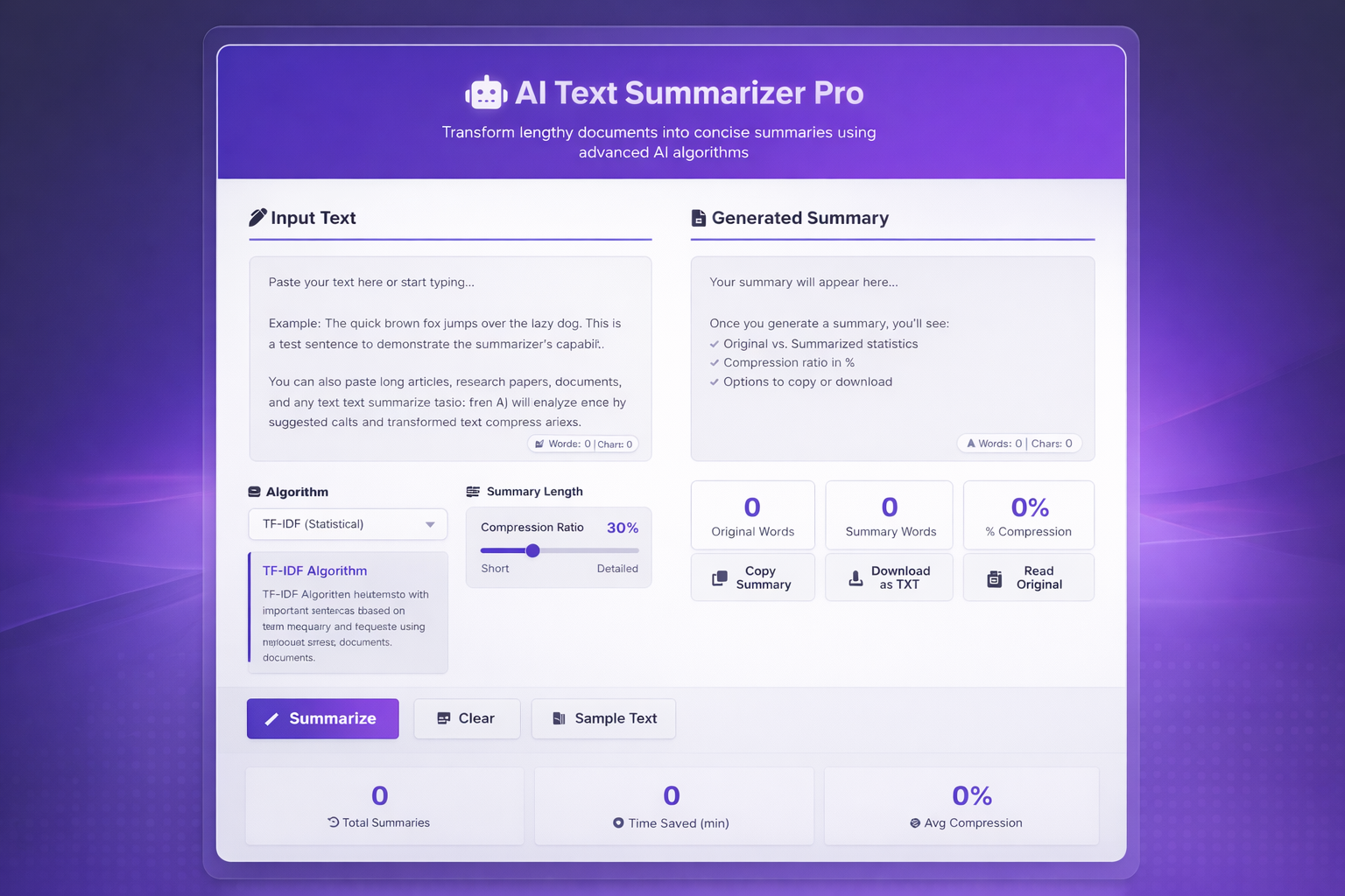 Text Summarization Project